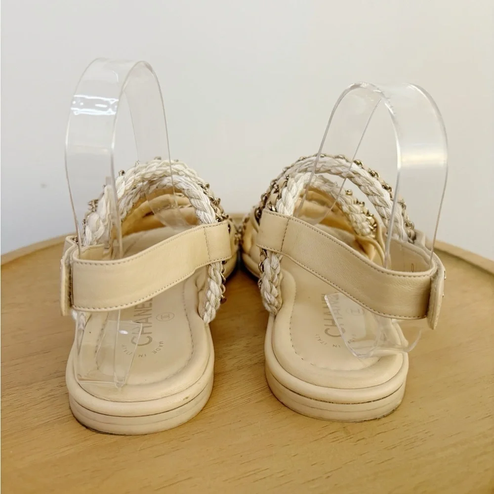 Chanel Interlocking CC Sandals